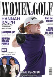 The front cover for the March/April edition of Women&Golf.