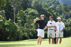 Ernie Els during a recent site visit to the Langkawi project.