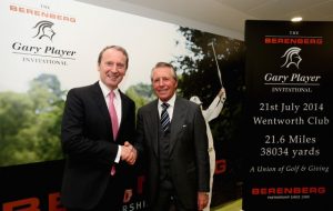 Dr Hans-Walter Peters, Managing Partner – Berenberg, with Gary Player. 