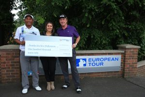 Thongchai Jaidee, Carmen Ballesteros and Miguel Angel Jimenez. Picture by Getty Images 