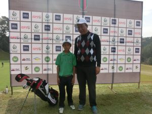 Nepalese Boy’s Uplifting Golfing Tale 1 Binod with Tashi Ghale at the Faldo Series Asia Nepal Championship.