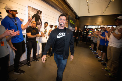 Rory Commands Centre Stage at Niketown London
