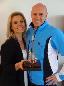 Ian Jackson, Club Manager, and Aon Dillon, Sales & Marketing  Manager, at the Centurion Club.