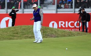 Park In-bee during the final round of the Ricoh Women's British Open. Picture by Getty Images. 