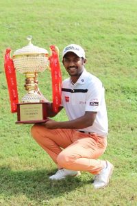 Chikka celebrates his success.