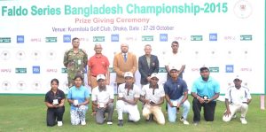 Age group winners from the Faldo Series Bangladesh Championship.