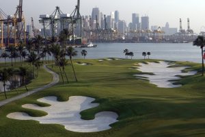 The iconic fifth hole at the Serapong Course.