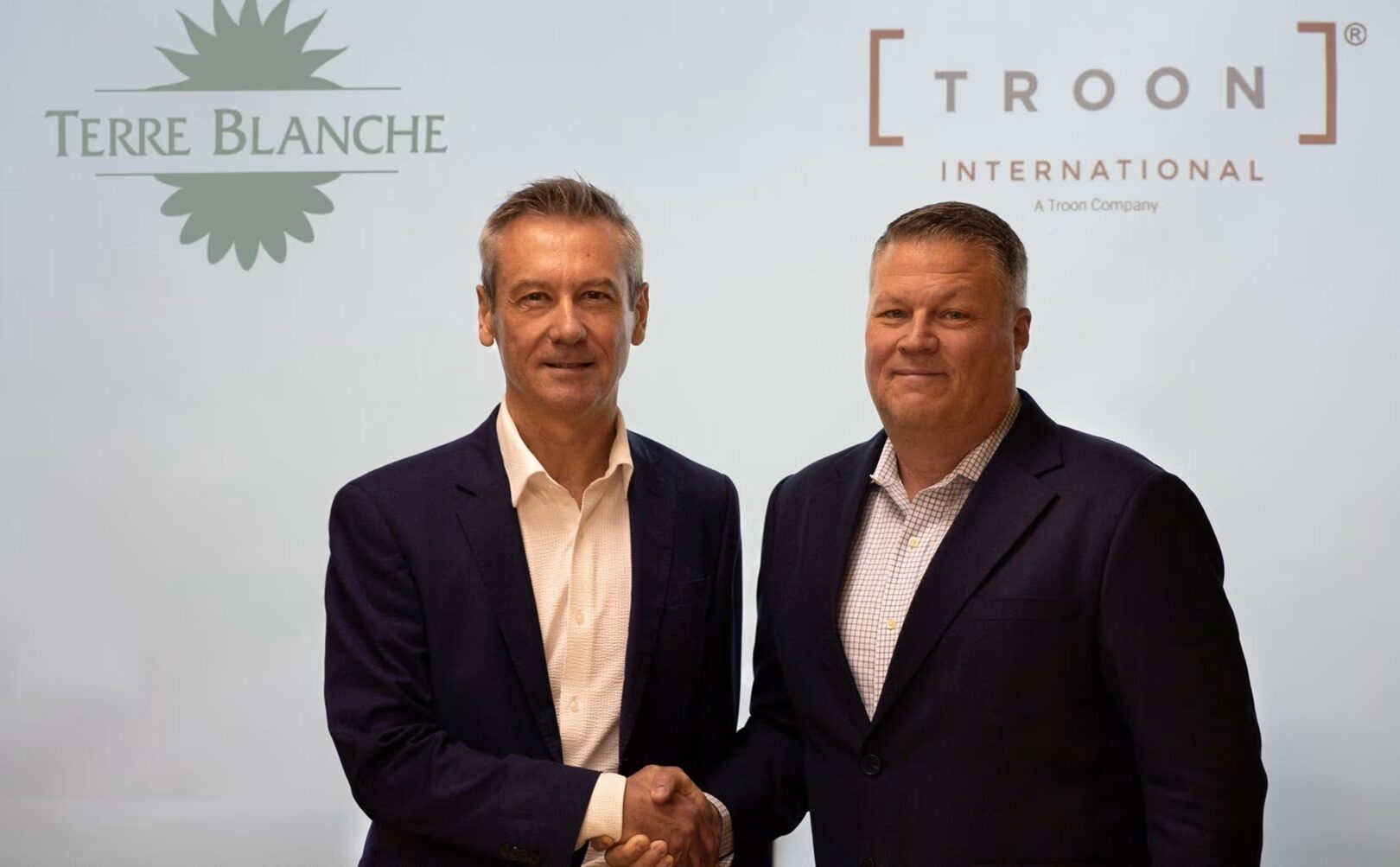 Troon Secures Flagship European Property 1 Marc Delaune President of Terre Blanche with DJ Flanders Executive Vice President of Troon International