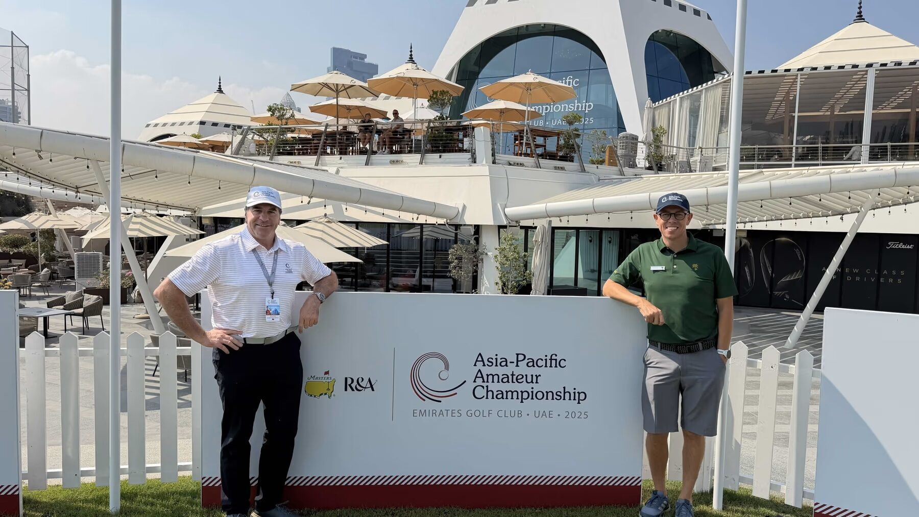 Chris Gray The RA and Matthew Perry Emirates Golf Club