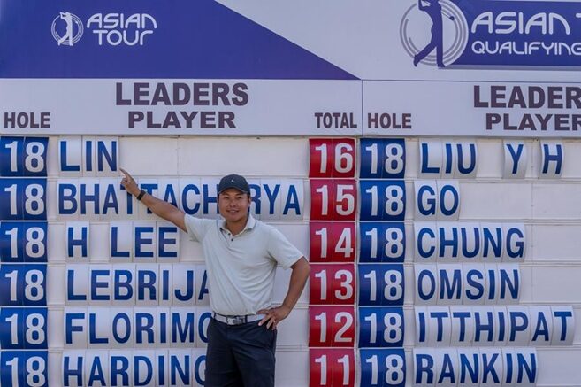Lin Tops Class at Asian Tour Q-School