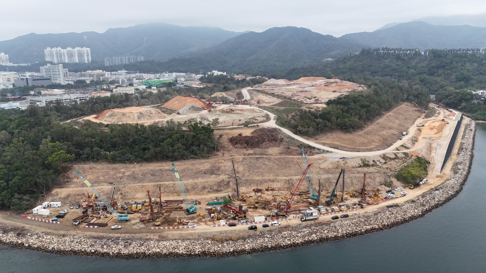 Progress of the harbour facing clubhouse as of March 2026